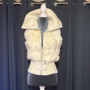 “G” brand by Guess Rabbit Fut Cream Vest